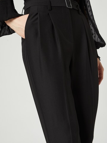 Guido Maria Kretschmer Women Regular Pleat-Front Pants 'Erika' in Black