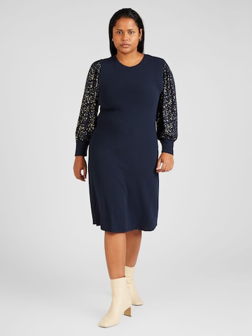 Robe 'Foila' ONLY Carmakoma en bleu : devant