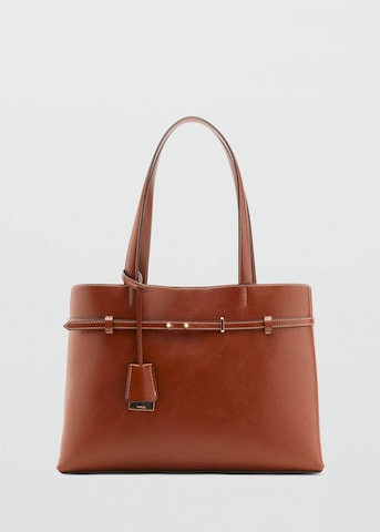 MANGO Schultertasche 'Dahlia' in Braun