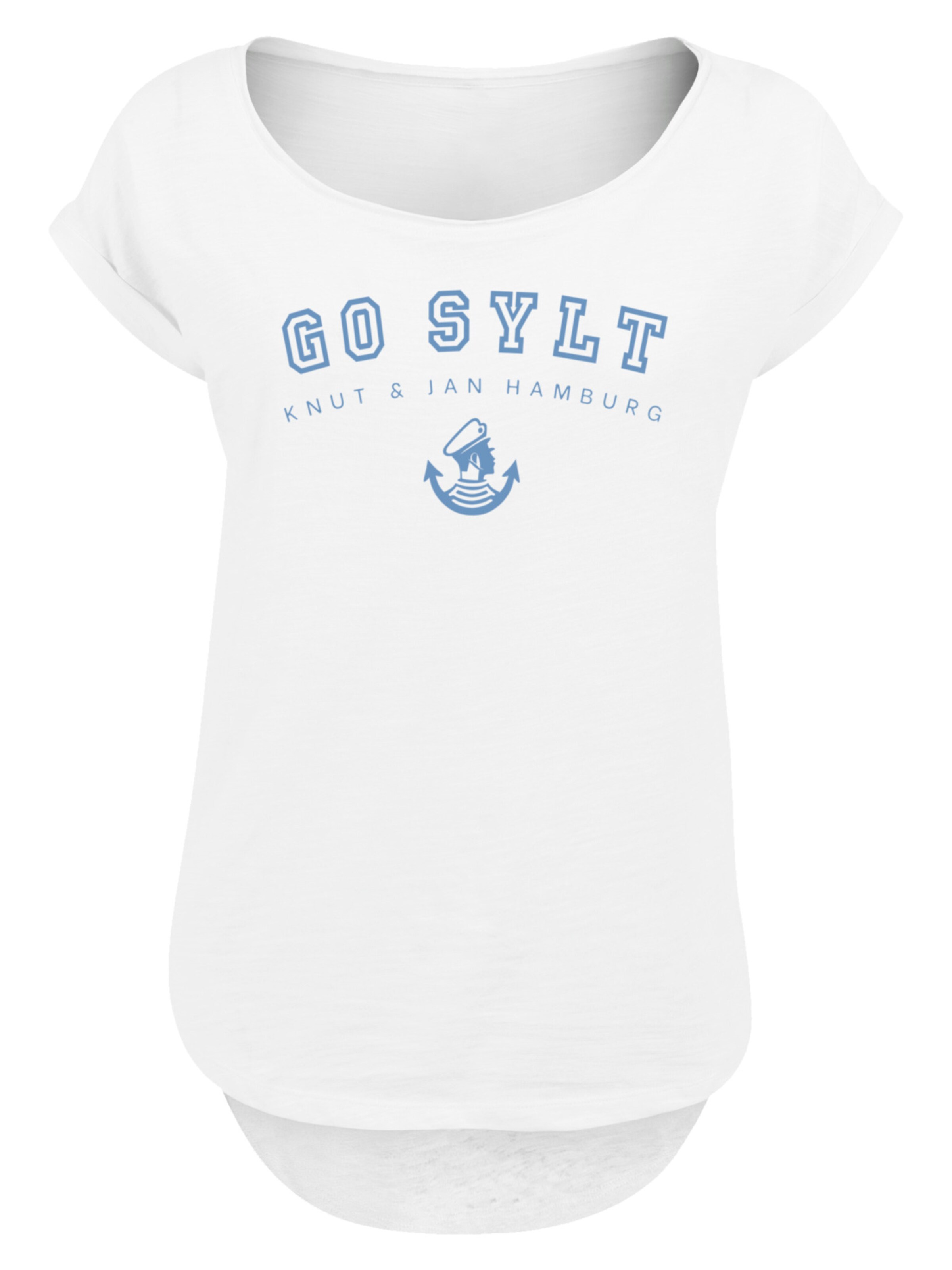 F4NT4STIC Shirt in Wit: voorkant