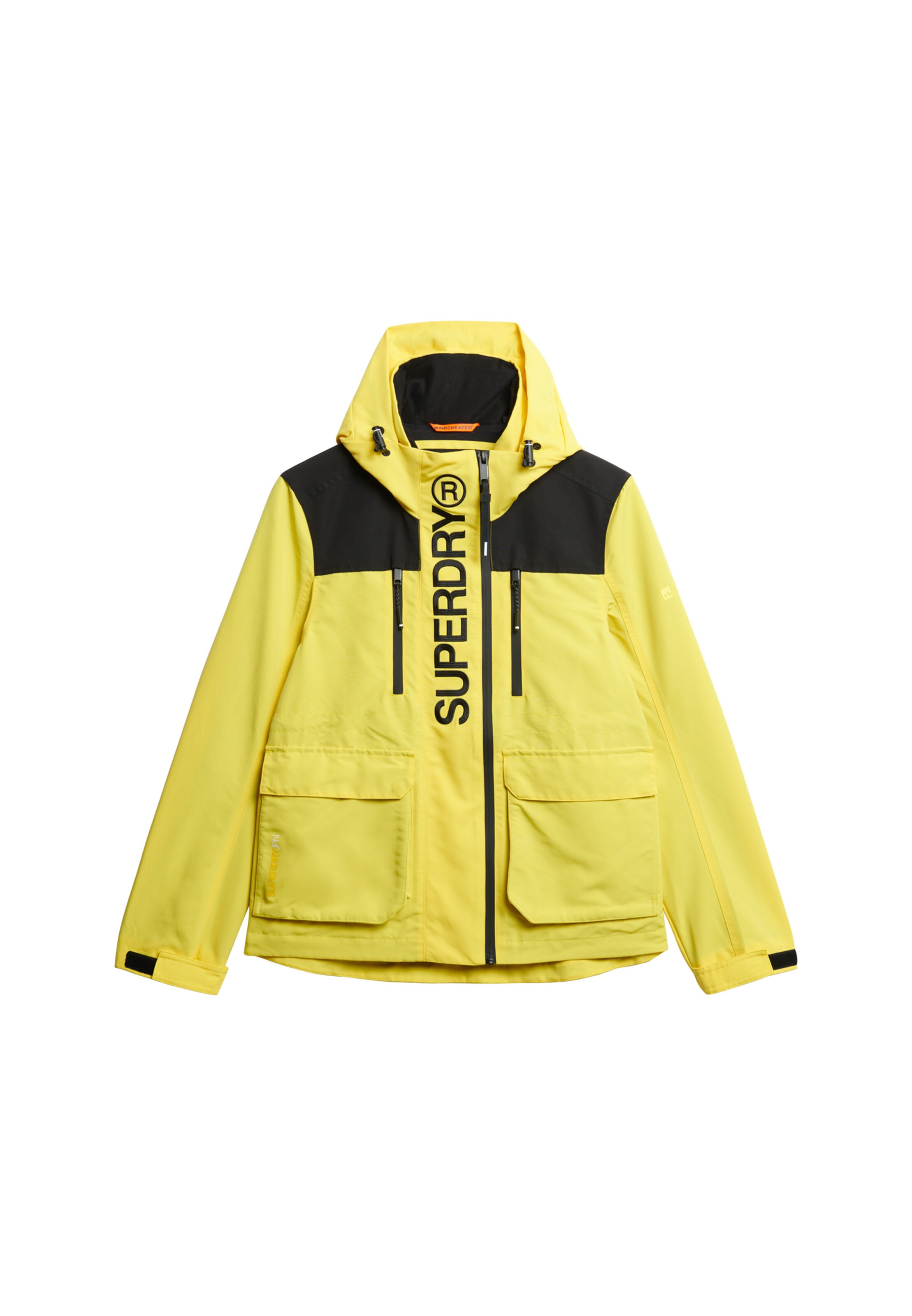 Superdry Performance Jacket in Yellow: front