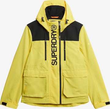 Superdry Performance Jacket in Yellow: front