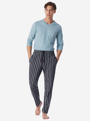 SCHIESSER Pyjamahose ' Mix Relax ' in Blau
