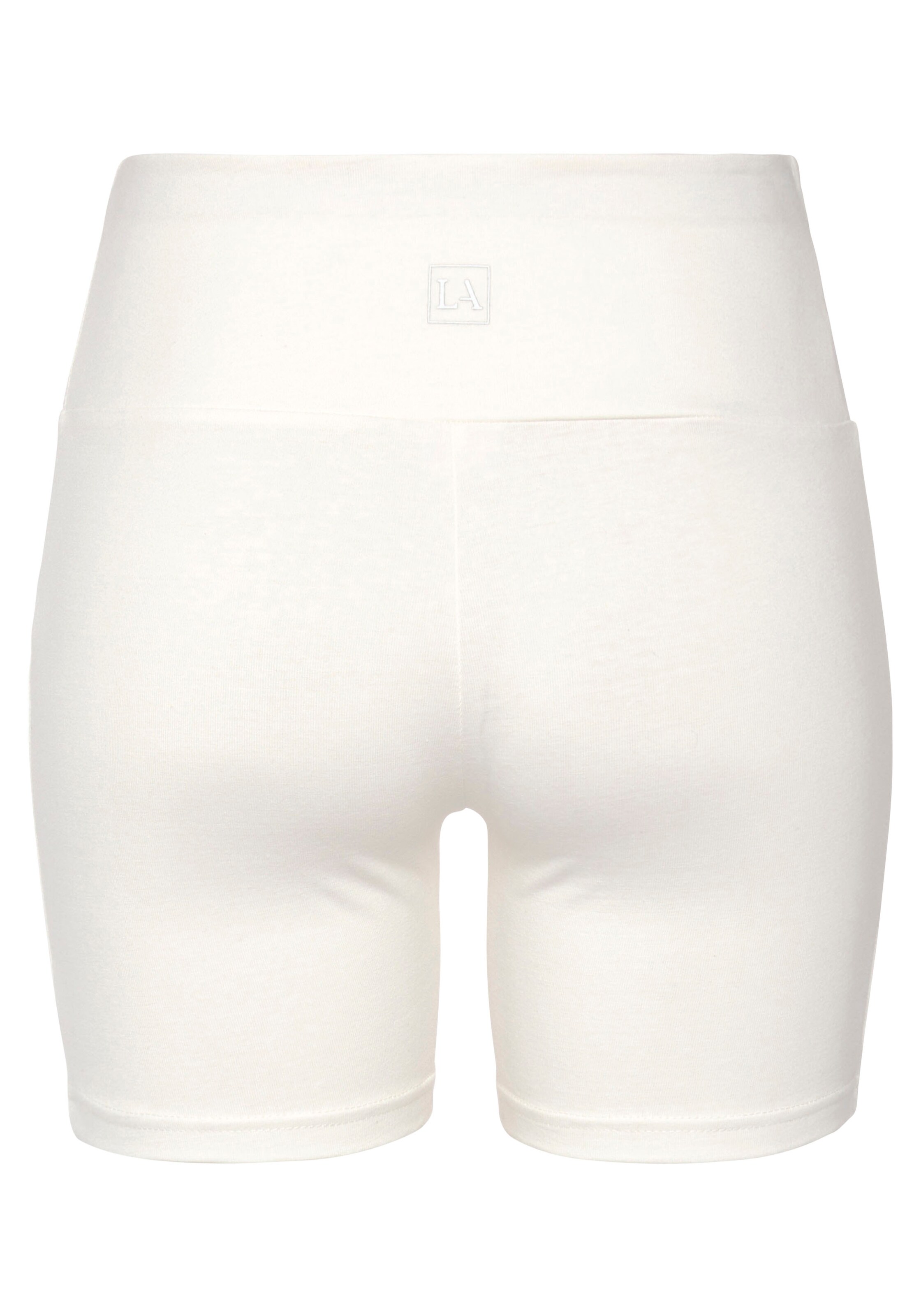 LASCANA Skinny Sportshort in Beige