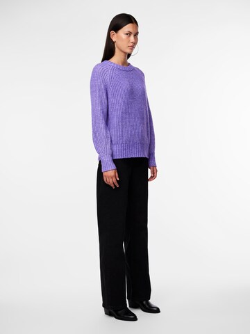 PIECES Sweater 'KATRIN' in Purple