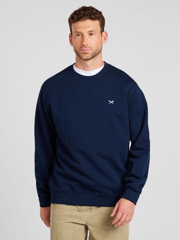 Iriedaily Regular Fit Sweatshirt 'Mini Flag 2' in Blau: Vorderseite