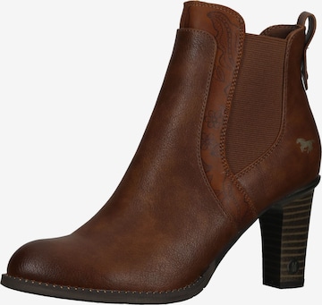 MUSTANG Ankle Boots in Brown: front