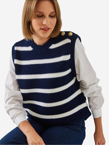 Bianco Lucci Pullunder in Blau