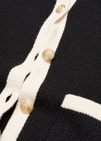MANGO Knit Cardigan 'Posh' in Black