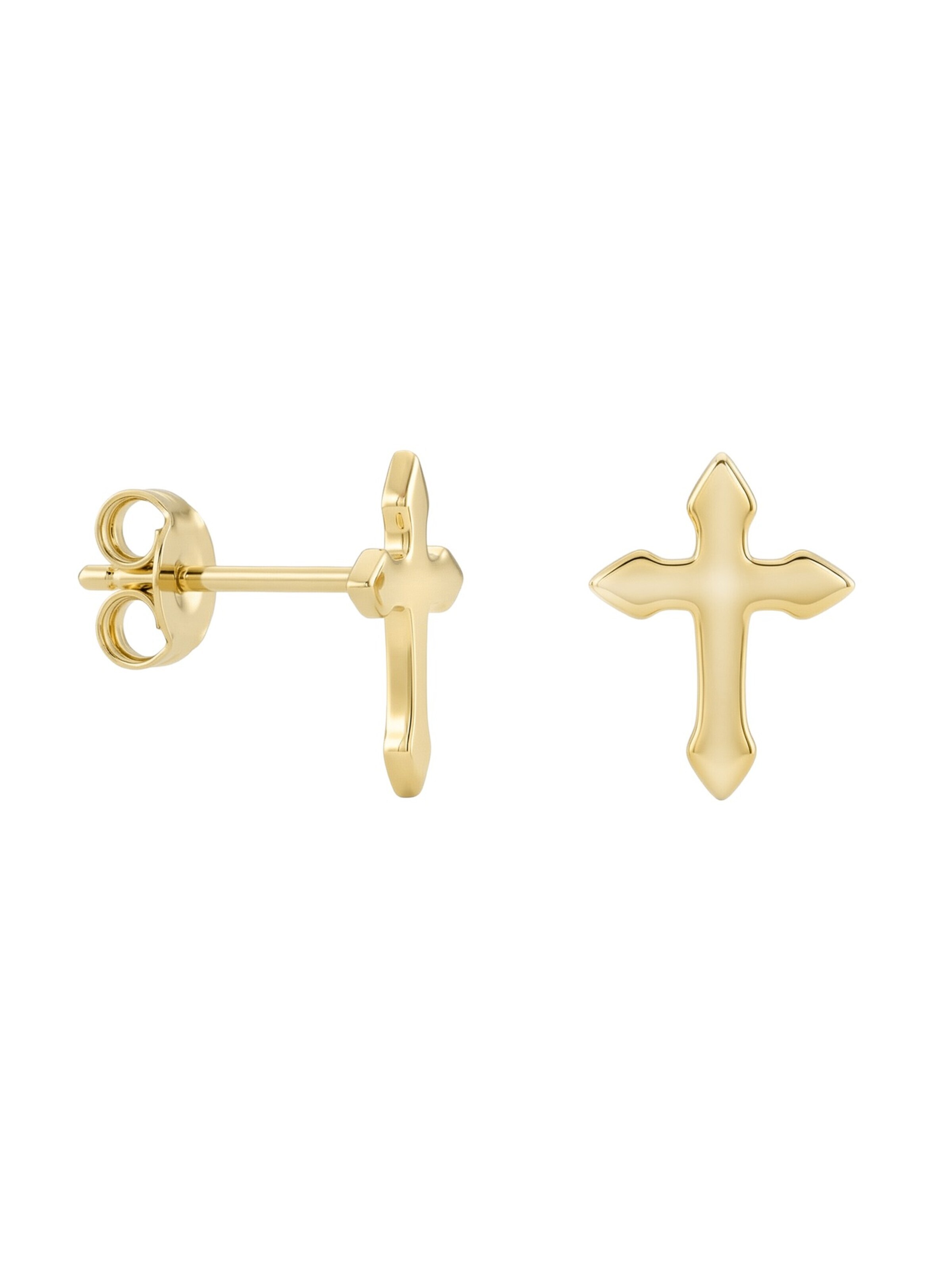 Sofia Milani Earrings 'Cross' in Gold: front