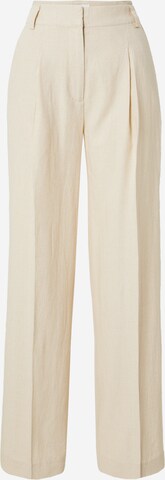 mbym Loose fit Pleated Pants 'Cristiana' in White: front