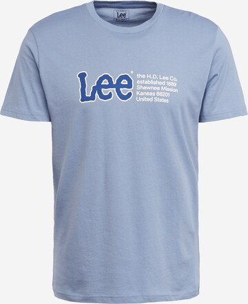 Lee T-shirt i blå: framsida