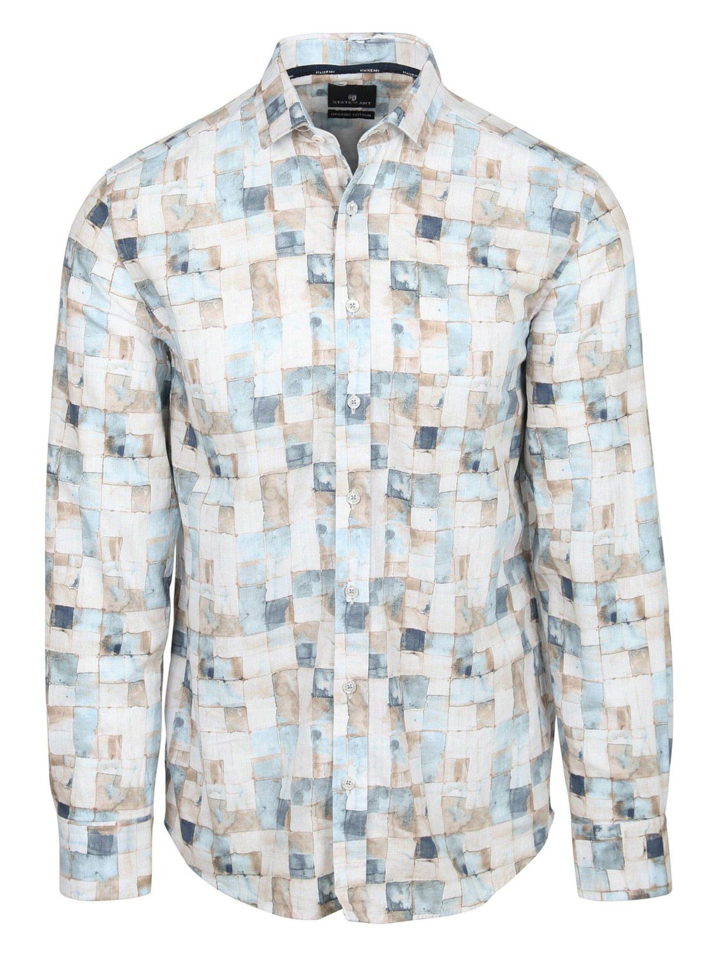State of Art Regular Fit Hemd‌‌‌‌‌‌ in Blau: Vorderseite