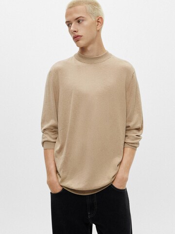 Pull&Bear Pullover i beige: forside