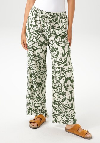 Aniston CASUAL Wide leg Pants in Green: front