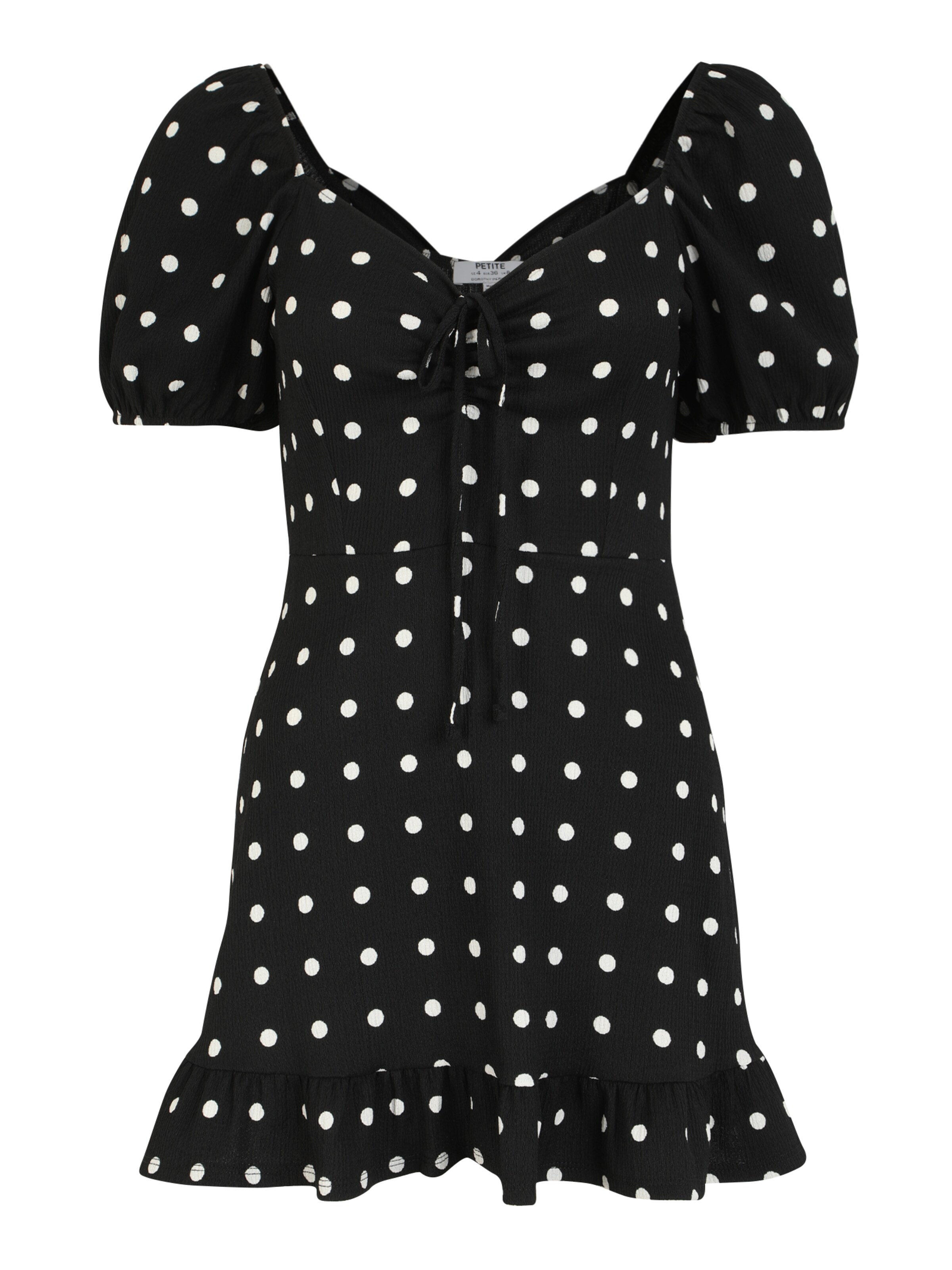 Dorothy Perkins Petite Šaty – černá: přední strana