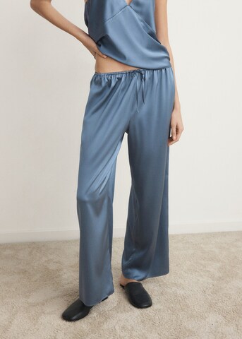 MANGO Pyjamahose 'Litu' in Blau: Vorderseite