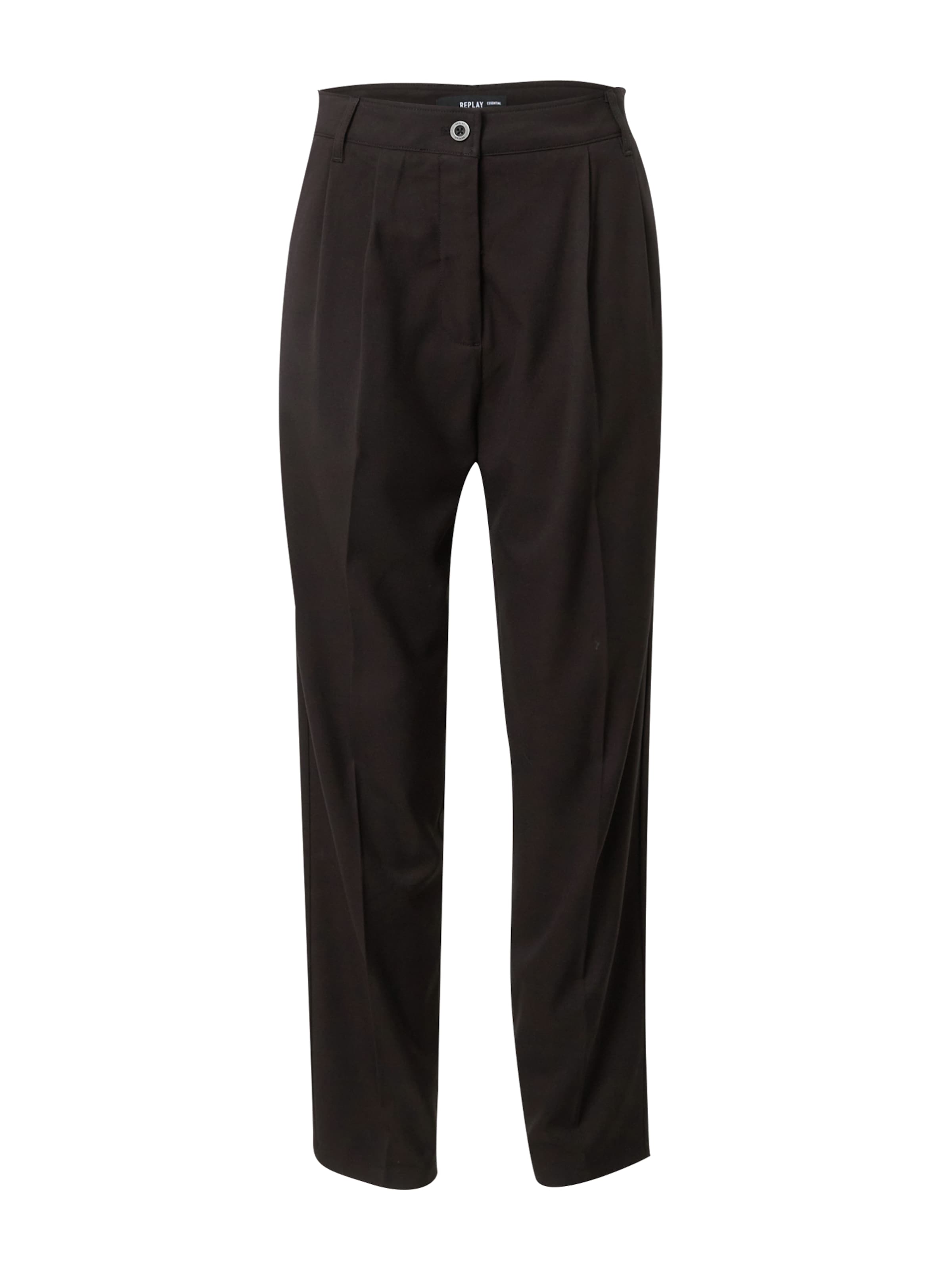 REPLAY Kalhoty se sklady v pase - černá, Produkt