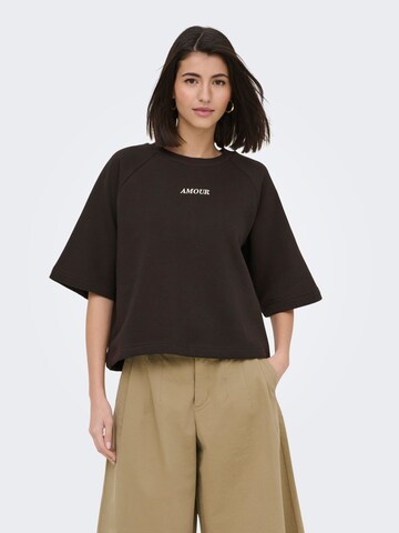 Felpa 'JDYOlivia' di JDY in marrone: frontale