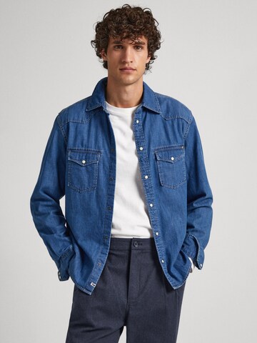 Pepe Jeans Slim Fit Hemd 'CARSON' in Blau: predná strana