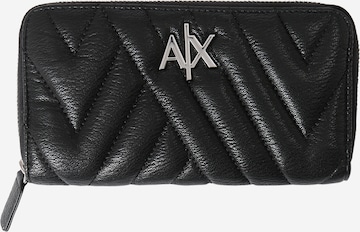 Porte-monnaies ARMANI EXCHANGE en noir : devant