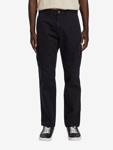 ESPRIT Regular Cargo Pants in Black: front