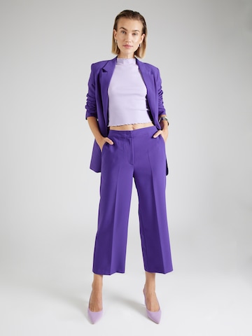 NÜMPH Regular Pleated Pants 'NURONJA' in Purple