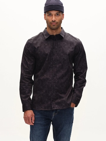 GABBA Regular Fit Skjorte 'New York S Dex' i sort: forside