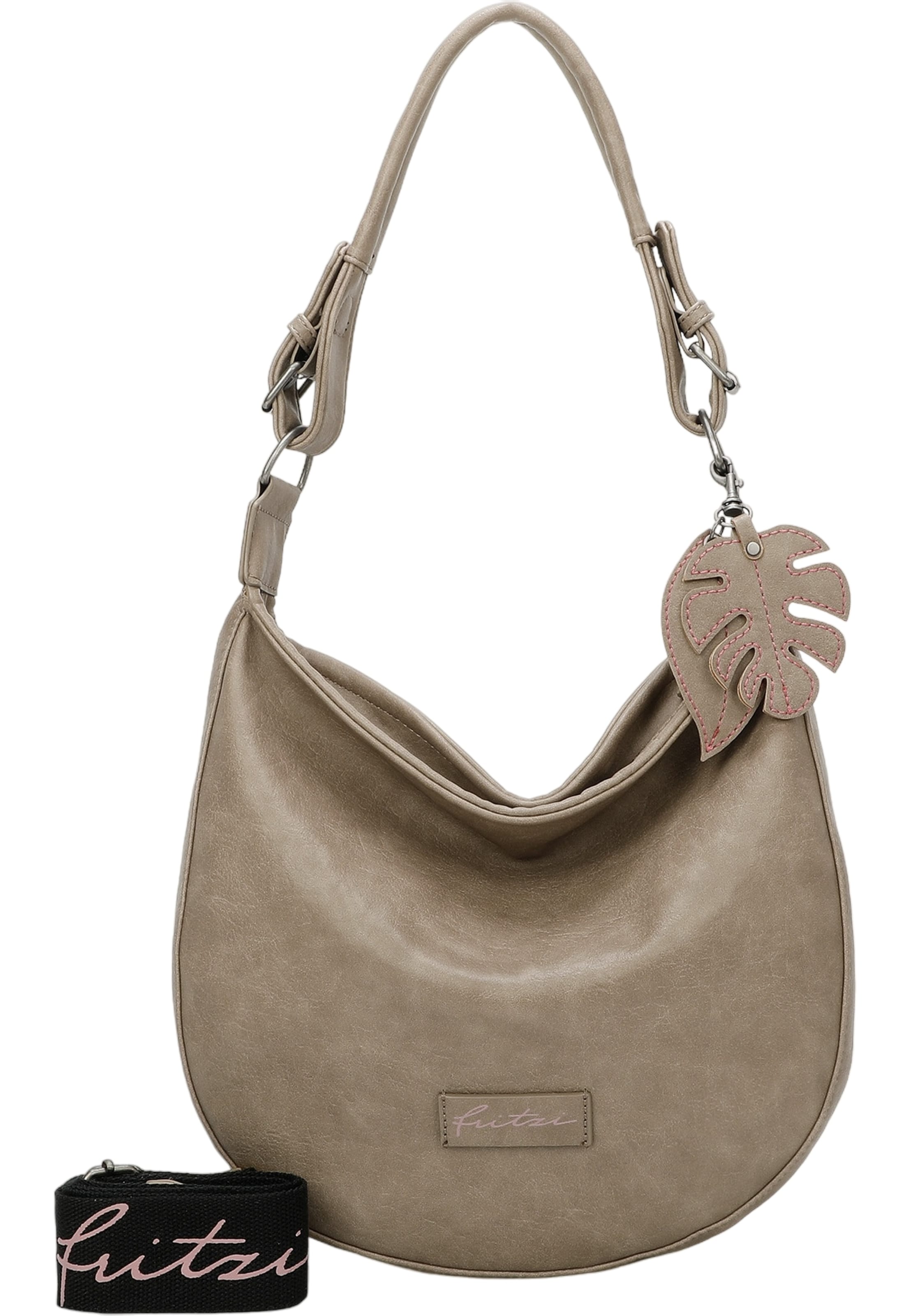 Borsa a spalla 'Eco Hobo' di Fritzi aus Preußen in marrone: frontale