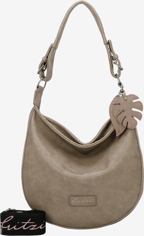 Fritzi aus Preußen Shoulder Bag 'Eco Hobo' in Brown: front