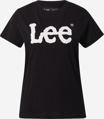 Lee Футболка 'LOGO TEE' в Черный: спереди