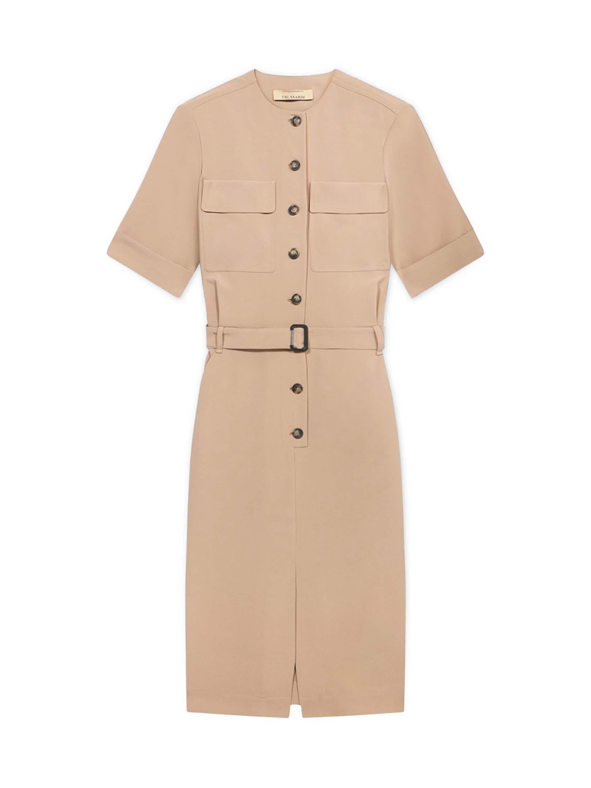 Trussardi Blousejurk in Beige: voorkant