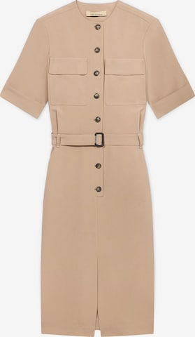 Robe-chemise Trussardi en beige : devant