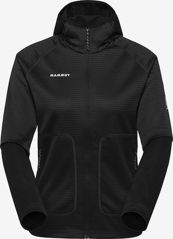MAMMUT Funktionsfleecejacke in Schwarz: Vorderseite