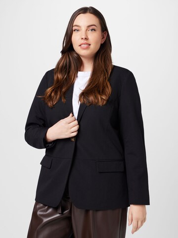 KAFFE CURVE Blazer 'Sakira' in Black: front