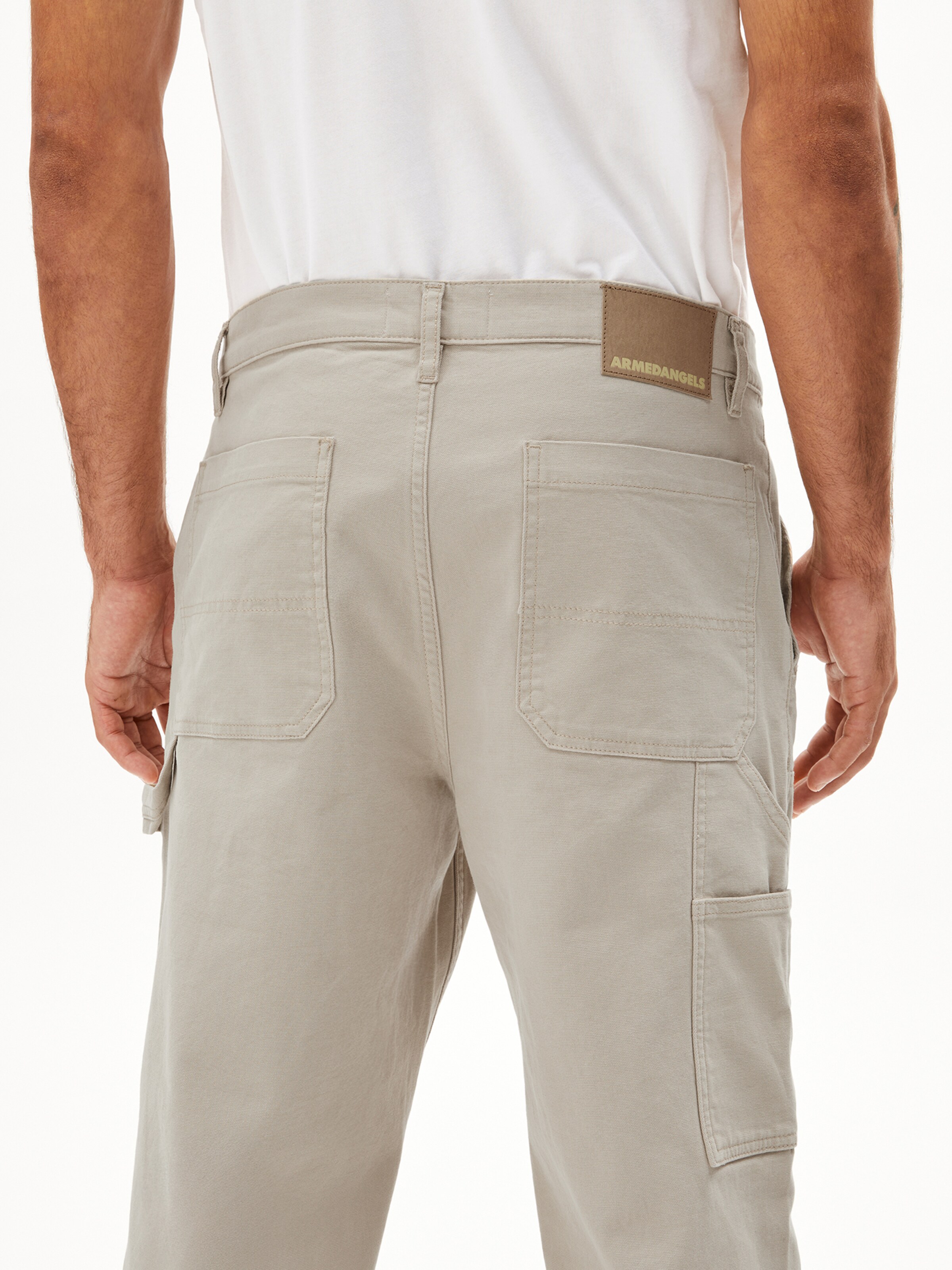 ARMEDANGELS Regular Trousers in Beige
