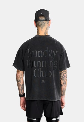Another Cotton Lab Футболка 'Tone on Tone' в Черный: спереди