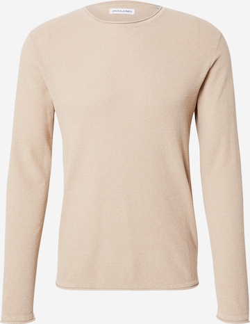 JACK & JONES Pullover 'JJShawn' in Beige: Vorderseite
