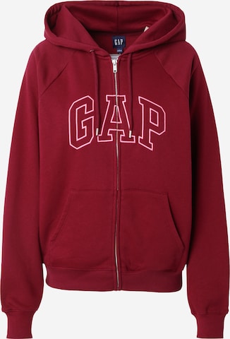 GAP Sweatjacke in Rot: Vorderseite