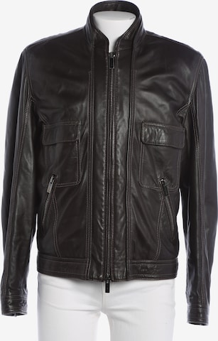 Fendi Lederjacke / Ledermantel L-XL in Braun: Vorderseite