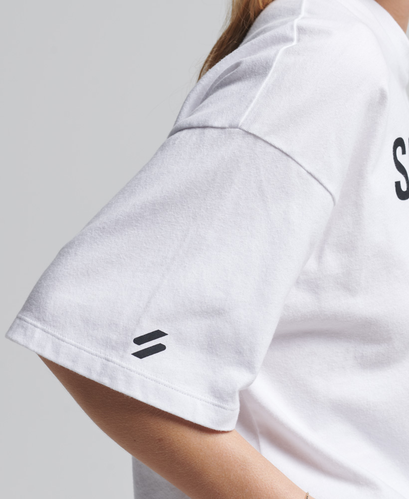 Superdry Shirt Code Core in Weiß 