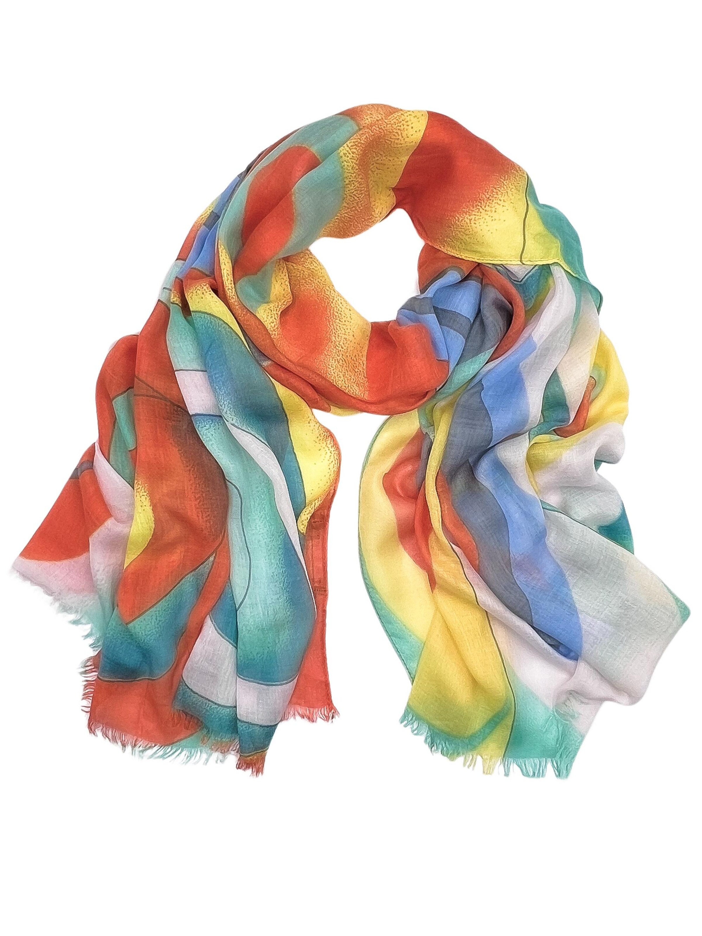 COLLEZIONE ALESSANDRO Schal 'Enjoy' in Mischfarben: Vorderseite