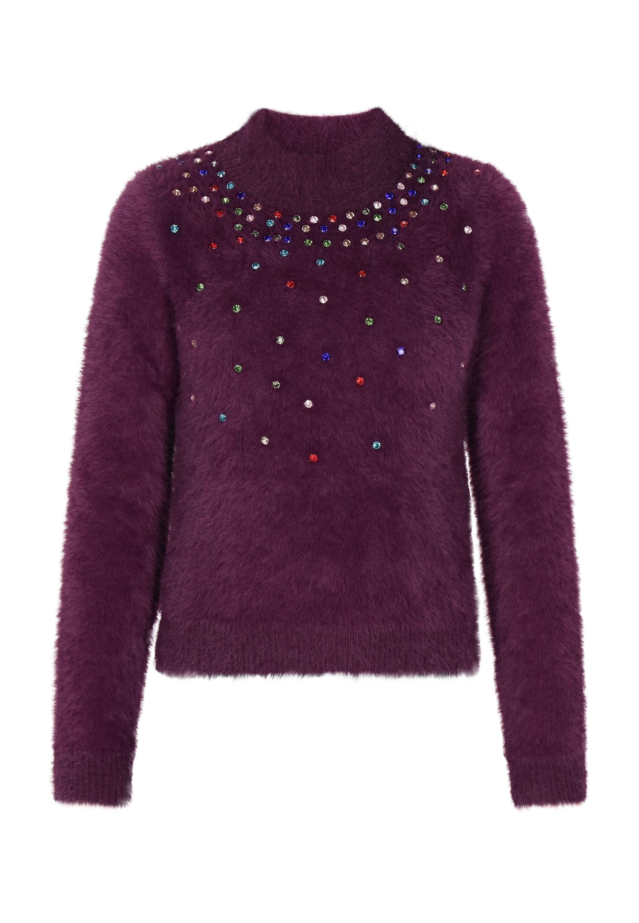 faina Πουλόβερ σε λιλά: μπροστά