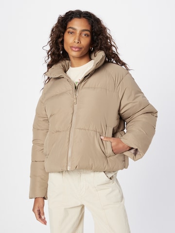 Monki Between-season jacket in Beige: front