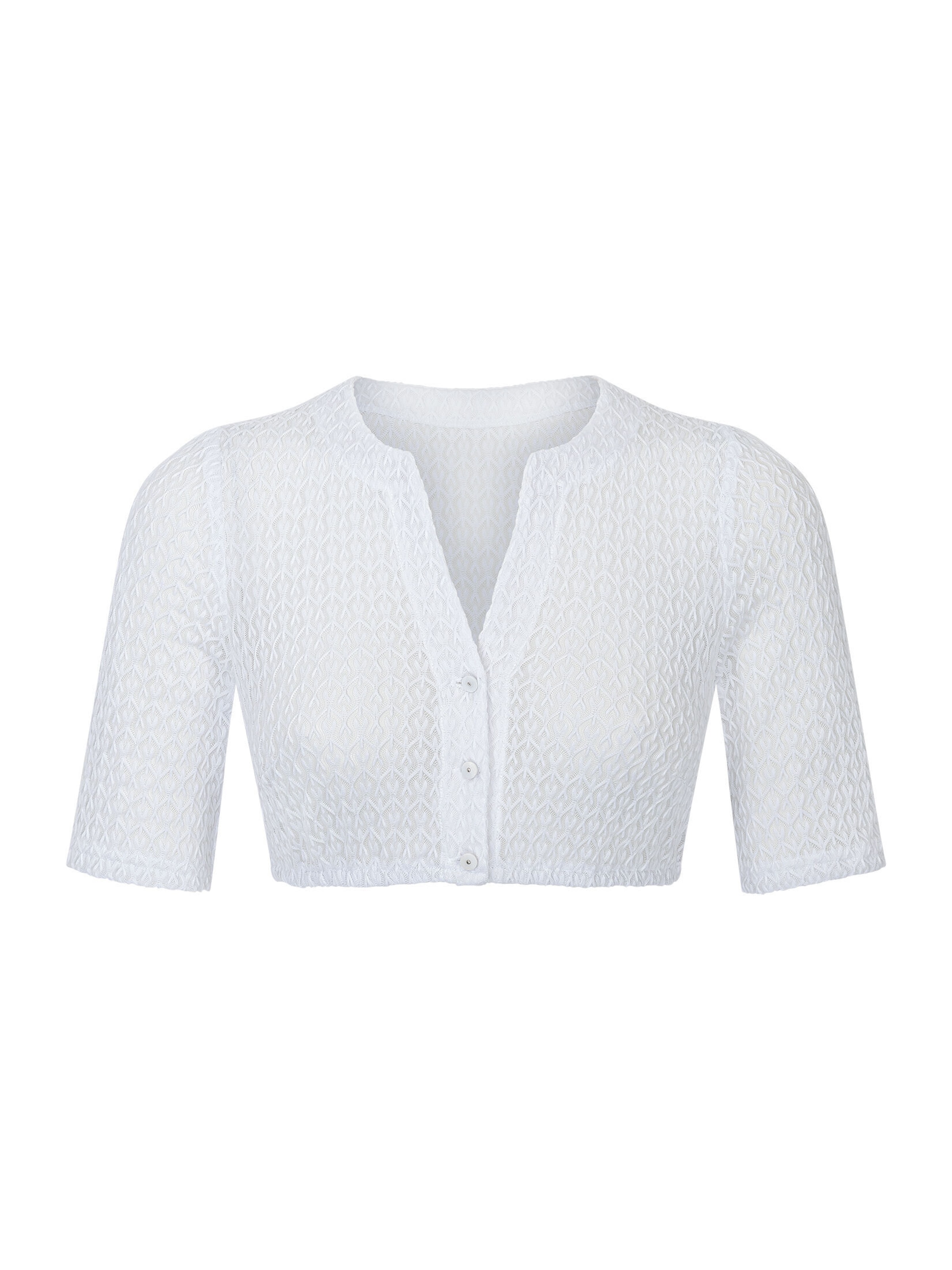 WALDORFF Traditional Blouse 'Aless' in White: front