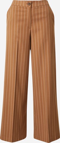 b.young Wide leg Pantalon 'DATUMA' in Bruin: voorkant