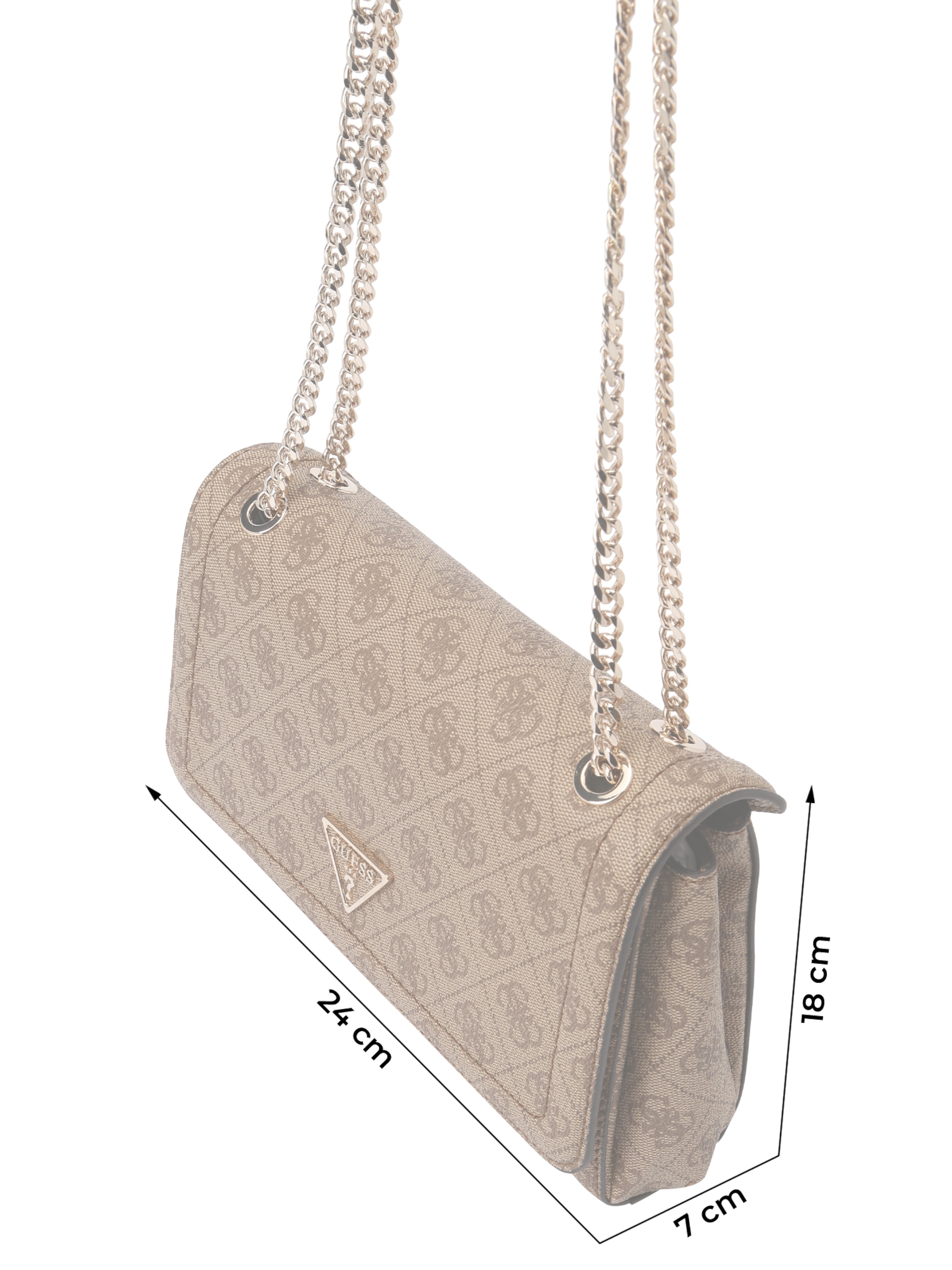 GUESS Чанта за през рамо 'Noelle' в бежово