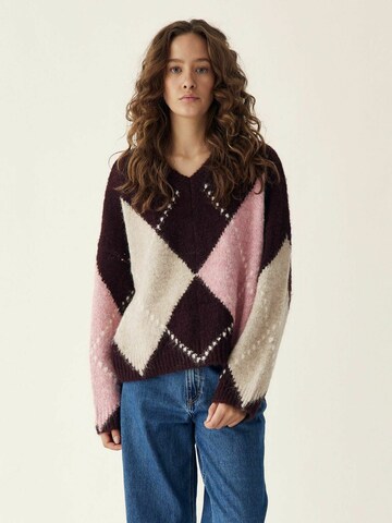 Pull-over ' Lai ' Noella en mélange de couleurs : devant