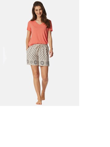 Pantalon de pyjama ' Mix & Relax Web ' SCHIESSER en beige