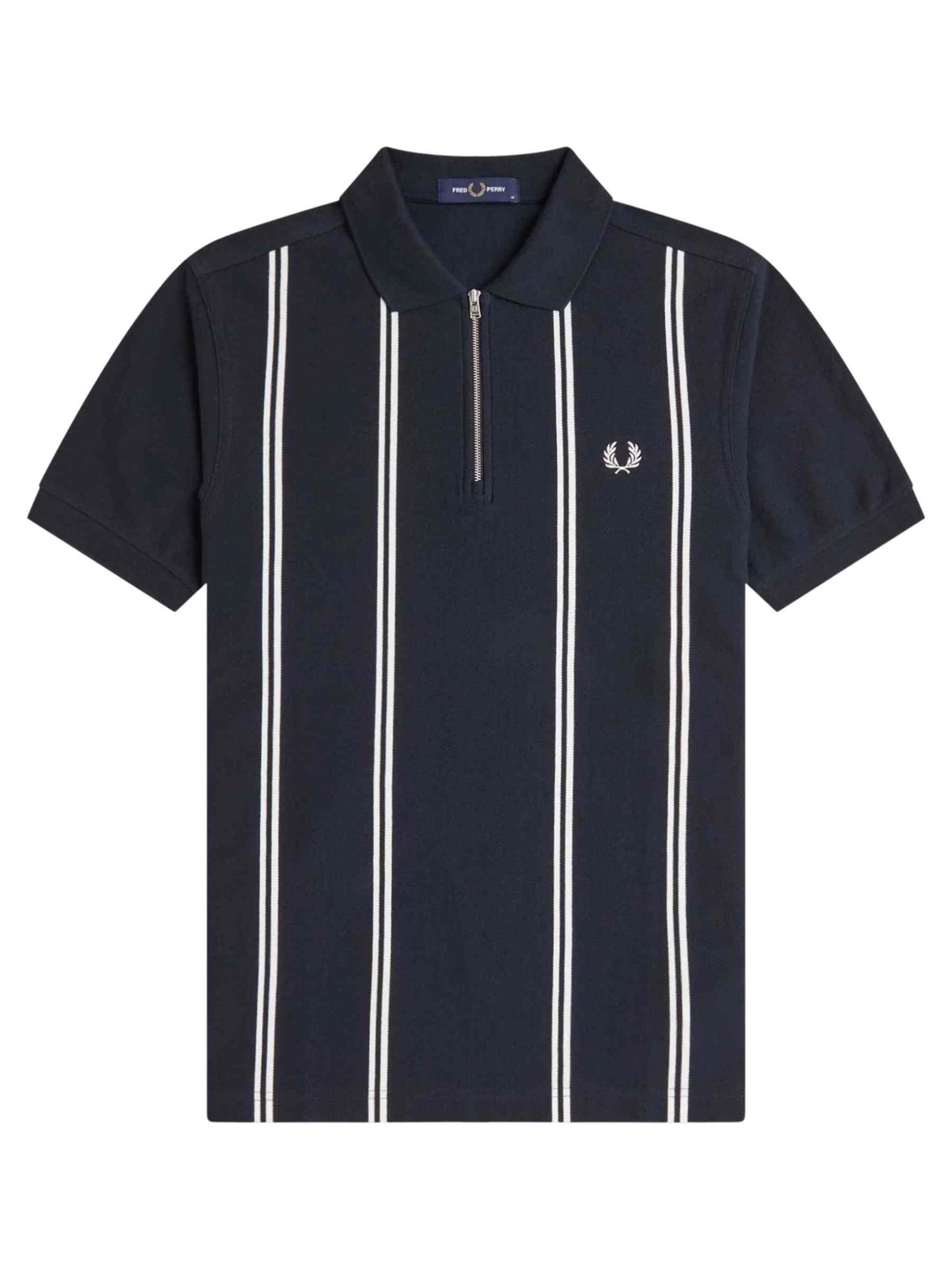 Maglietta 'Polo fred perry marino vertical stripe polo shirt' di Fred Perry in blu